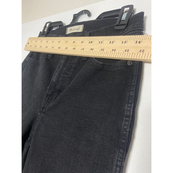 Madewell Womens 10" High-Rise Skinny Jeans Size 26 Black Denim - Picture 10 of 14